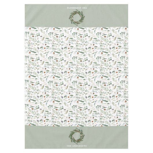 植物性エレガントモダン家族贈与用の装飾品 テーブルクロス (正面)