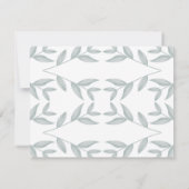 植物性エレガントモノグラパーソナライズされたム文房具 ノートカード (裏面)