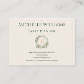 植物性エレガントモノグラム名刺付き 名刺 (裏面)