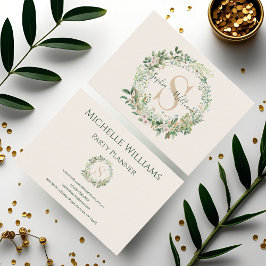 植物性エレガントモノグラム名刺付き 名刺