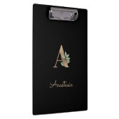 植物性エレガントモノグラム文字A クリップボード (右)