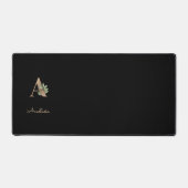 植物性エレガントモノグラム文字A デスクマット (正面)