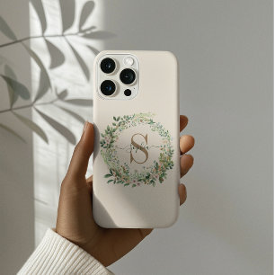 植物性エレガントモノグラムiPhoneケース名 iPhone 16 Pro Maxケース