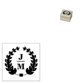 植物性エレガントリースモノグラ結婚ム病 ラバースタンプ (押印)