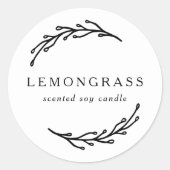 植物性エレガントリース製品ラベル ラウンドシール (正面)