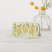 植物性エレガントレモンの緑 プレイスカード (裏面)