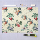 植物性エレガントヴィンテージフルーツスクリプト 薄葉紙 (クラフト)