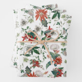 植物性エレガントヴィンテージ花 ラッピングペーパーシート (インサイチュ)