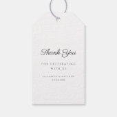 植物性エレガント宗教十字洗礼 ギフトタグ (裏面)