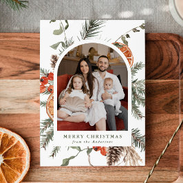 植物性エレガント柑橘類のアーチ写真 シーズンカード