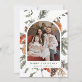 植物性エレガント柑橘類のアーチ写真 シーズンカード (正面)