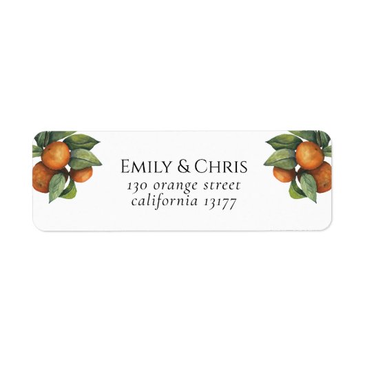 植物性エレガント柑橘類 ラベル (正面)