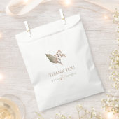 植物性エレガント緑のヴィンテージ素朴結婚性 フェイバーバッグ (クリップ留めされた状態)