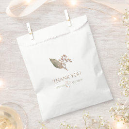 植物性エレガント緑のヴィンテージ素朴結婚性 フェイバーバッグ