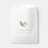 植物性エレガント緑のヴィンテージ素朴結婚性 フェイバーバッグ (正面)