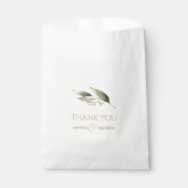 植物性エレガント緑のヴィンテージ素朴結婚性 フェイバーバッグ (正面)