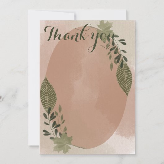 植物性エレガント緑地 サンキューカード (正面)