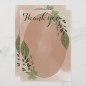 植物性エレガント緑地 サンキューカード (正面/裏面)