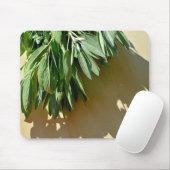 植物性エレガント緑色の草離れ草のセージ マウスパッド (マウス)