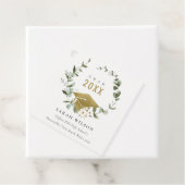 植物性エレガント葉状リース金ゴールド卒業 フェイバータグ (インサイチュ)