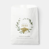 植物性エレガント葉状リース金ゴールド卒業 フェイバーバッグ (正面)