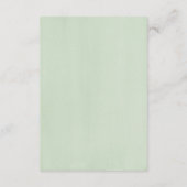 植物性エレガント詳細多肉性結婚の エンクロージャーカード (裏面)