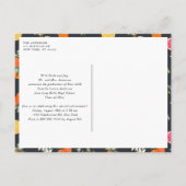 植物性オレンジとレモン写真卒業 案内ポストカード (裏面)