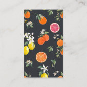 植物性オレンジとレモンQRコードレジストリ エンクロージャーカード (裏面)