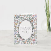 植物性カラフルブライダルシャワーサンキューカード 招待状 (正面)