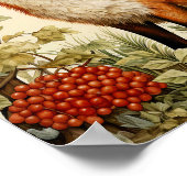 植物性キツネウッドランド動物芸術ポスター ポスター (角)