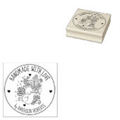 植物性キツネカスタム、愛で手作り。 ラバースタンプ (押印)