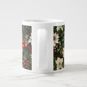 植物性クリスマスパターン ジャンボコーヒーマグカップ (裏面)