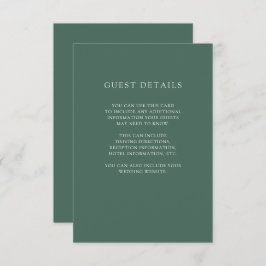 植物性クリスマス |の結婚ゲスト詳細 招待状