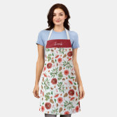 植物性クリスマス エプロン (着用した状態)