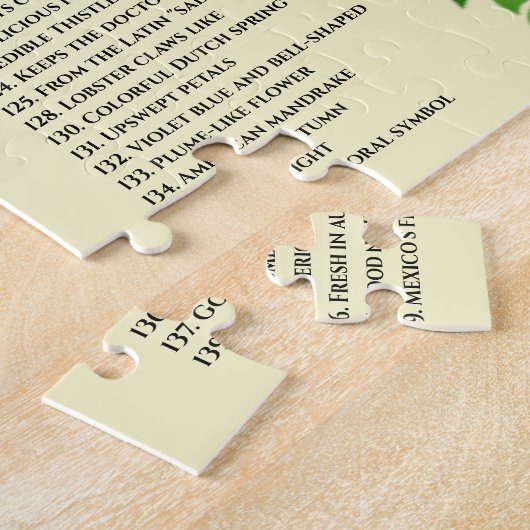 植物性クロスワード156植物を見つけるためにおもしろい巨人 ジグソーパズル (側面)