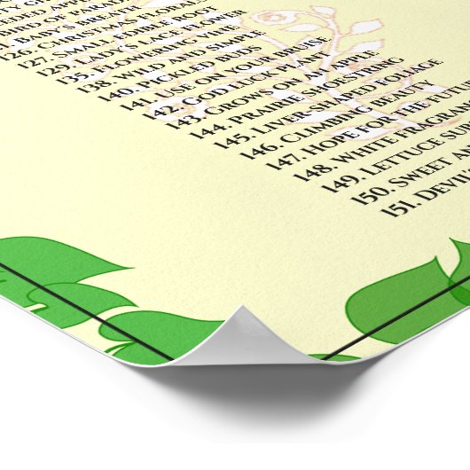 植物性クロスワード156植物を見つけるためにおもしろい巨人 ポスター (角)