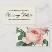 植物性グラマー | の結婚Webサイトカード エンクロージャーカード (正面/裏面)