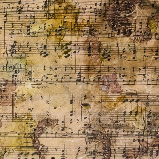 植物性グランジフローラシート音楽ナプキン スタンダードカクテルナプキン