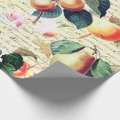 植物性グランジヴィンテージ果実（台本あり） ラッピングペーパー (角)