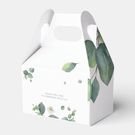 植物性グリーナリーユーカリブライダルシャワー フェイバーボックス (裏面サイド)
