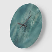 植物性グリーンシダ ラージ壁時計 (傾斜)