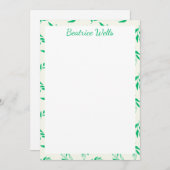 植物性グリーンフローラ植物葉のパターン (正面/裏面)