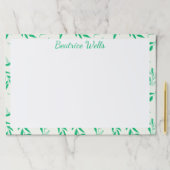 植物性グリーンフローラ植物葉のパターン ペーパーパッド (インサイチュ)