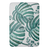 植物性グリーンリーフトロピカルアウトドア バスマット (正面縦)