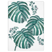 植物性グリーンリーフトロピカル絵画ズ クリップボード (裏面)