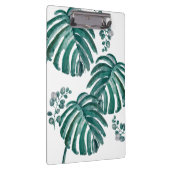 植物性グリーンリーフトロピカル絵画ズ クリップボード (右)