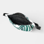 植物性グリーンリーフトロピカル絵画ズ ファニーパック (見開き)