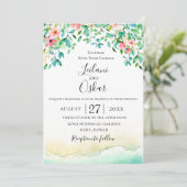 植物性コーラル結婚アイランドズ 招待状 (スタンド正面)