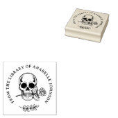 植物性ゴシックスカル ラバースタンプ (押印)