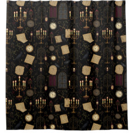 植物性ゴシック風シャワーカーテン シャワーカーテン